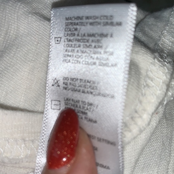 Buffalo David Bitton Off white supersoft fringe sleeveless Vneck VGUC - Picture 8 of 9